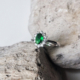 HASU Gioielli Laboratorio Orafo Salerno - Anello GREEN - Argento 925 e zirconi - 2