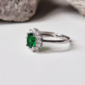 HASU Gioielli Laboratorio Orafo Salerno - Anello GREEN - Argento 925 e zirconi - 3