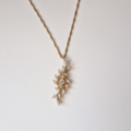 HASU Gioielli Laboratorio Orafo Salerno - COLLEZIONE NATURA - Collana argento 925 placcato oro con zirconi