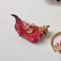 HASU Gioielli Laboratorio Orafo Salerno - GOLDEN LEAVES - Orecchini argento 925 placcati oro - 2