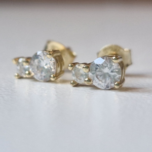 HASU Gioielli Laboratorio Orafo Salerno - Orecchini Punto Luce Argento 925 e zirconi - 1