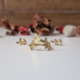 HASU Gioielli Laboratorio Orafo Salerno - Set GOLD LEAVES - Anello e orecchini argento 925 placcato oro - 6